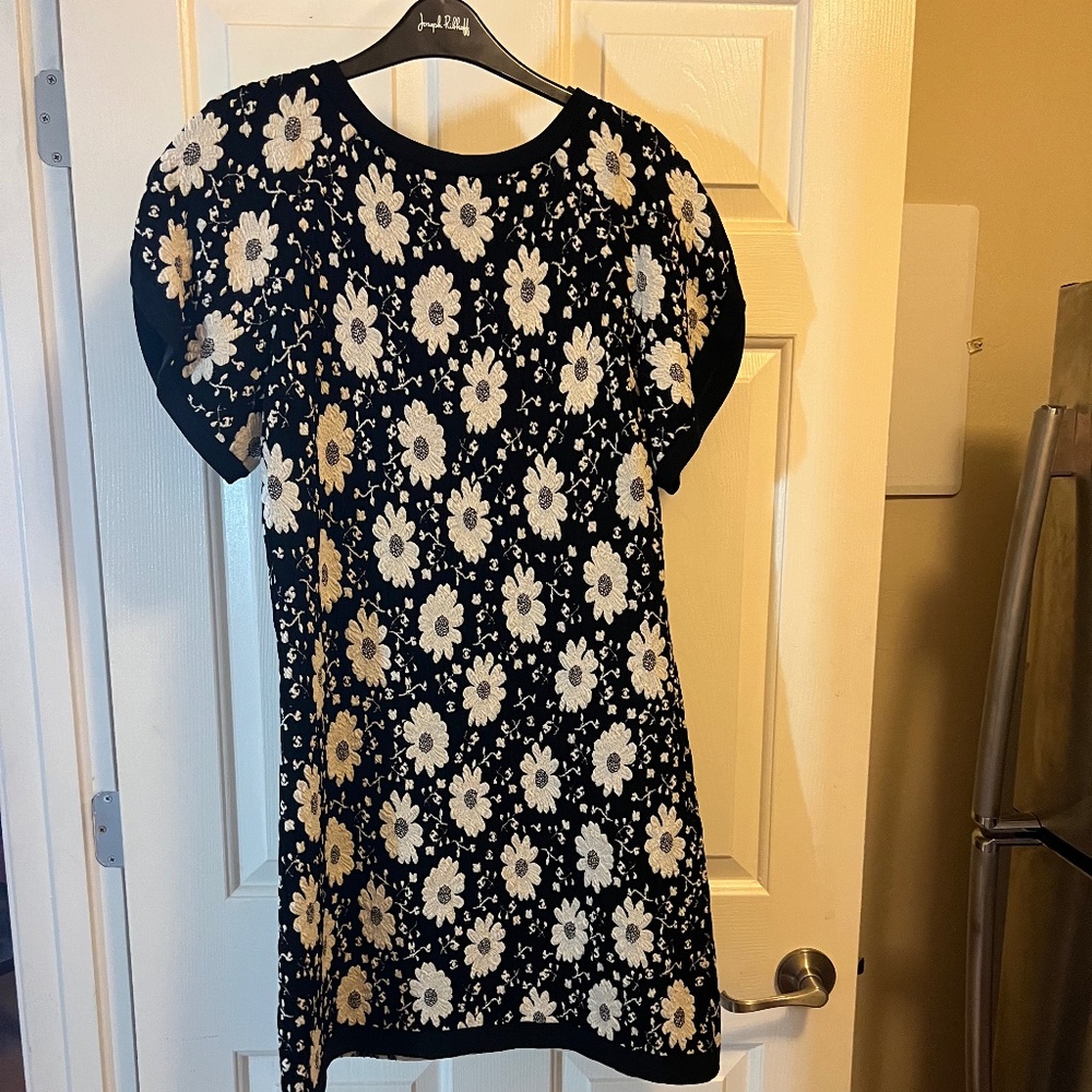 COCO CC COCO Button Floral All-Over Print Cotton … - image 1